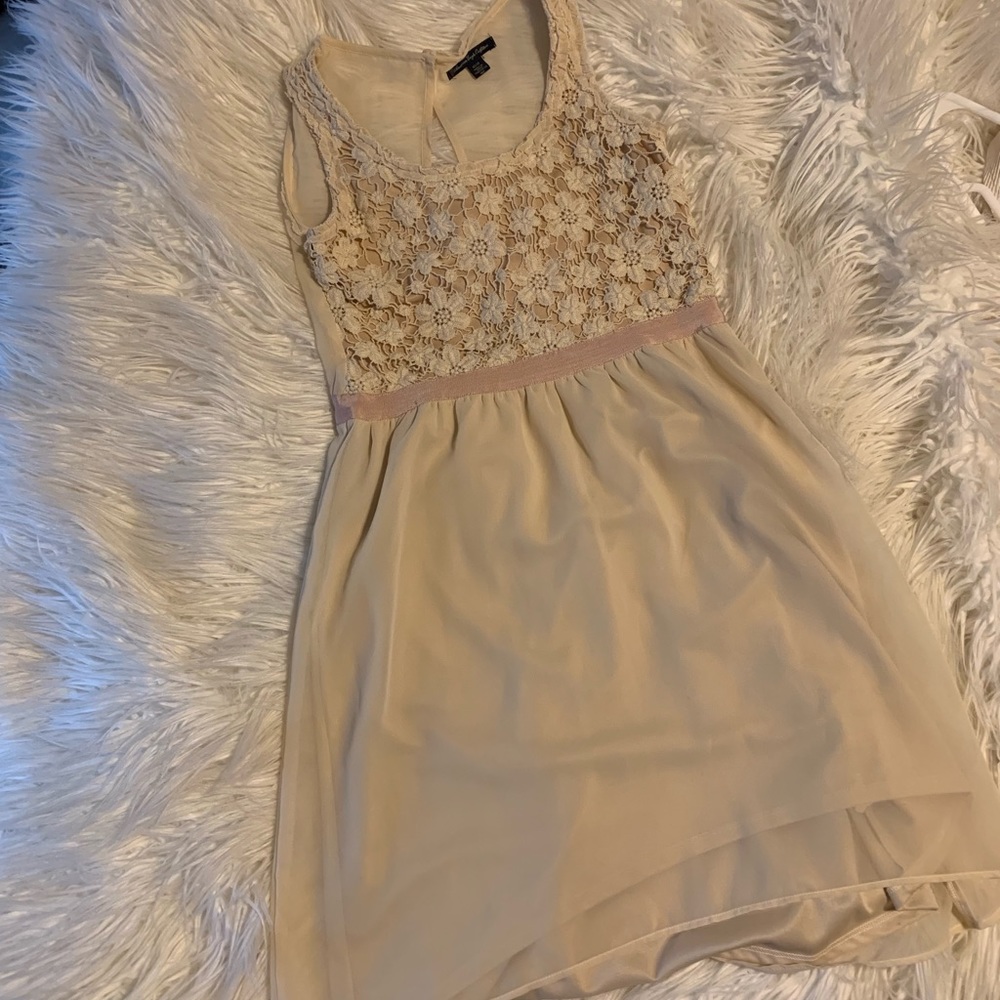 American Eagle, lace cream dress